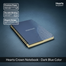 Hearts Crown Notebook - Dark Blue Color image