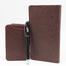 Hearts Leather Gift Set-A Brown (Double Chamber) With Crown Notebook FREE image
