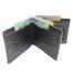 Hearts Leather Money Bag - Black (Double Chamber) With Foiled Notebook FREE image