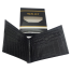 Hearts Leather Money Bag - Black (Single Chamber) With Pocket Notebook Medium FREE image