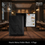 Hearts Menu Folder Black - 4 Page image