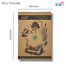 Hearts Natural Canvas Drawing Pad A4 – 120 GSM Handmade Paper image