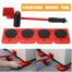 Heavy Duty Furniture Moving Tool Set – Easy Lifter And Slider Kit for Sofa Bed Table And More image