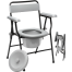 Heavy Stainless Steel Folding Commode Toilet Chair image