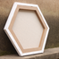 Hexagon shape canvas 8 x 8 inch image