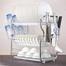 High-Quality 3 Layer Kitchen Rack - Silver - Organize Your Kitchen With This Sturdy And Spacious 3-Layer Kitchen Rack image