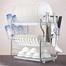 High-Quality 3 Layer Kitchen Rack - Silver - Organize Your Kitchen With This Sturdy And Spacious 3-Layer Kitchen Rack image