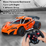 High Speed Racing Rechargeable Car With Light And Spray, Remote Control (RC) Vehicle Toy Car For Kids (car_rc_moka_2065_orange) Orange image