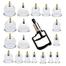 Hijama Cupping Set Transparent - 12 Pcs image