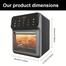 Hoffmans Glass Window View 12Ltr Professional 10-in-1 Multifunctional Digital Air Fryer With Smart LCD Touch Control HM-786 image