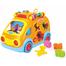 Hola 988 Baby Toys Innovative Vehicle Happy Bus Toy With Music and Light and Blocks Kids Early Learning Educational Toy Gifts -132242698 image