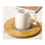Household Wooden Round Shape Heat Resistant Cup Pot Mat Coaster Pad - Wood Color - (6 Pis) image