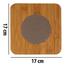 Household Wooden Square Shape Heat Resistant Cup Pot Mat Coaster Pad - Wood Color - (6 Pis) image