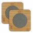 Household Wooden Square Shape Heat Resistant Cup Pot Mat Coaster Pad - Wood Color - (1 Pcs) image