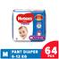 Huggies Dry Pant System Baby Daiper (6-12 kg) (64 Pcs) image