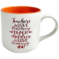 IHW Ceramic Coffee Mug Teaching Is a Work of Heart Orange Color image