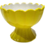 IHW Ceramic Ice Cream cups Retro Petal Shaped Yellow image