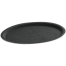 IHW Tray Fiber Non-Slip Black 11 Inch Oval image