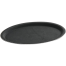 IHW Tray Fiber Non-Slip Black 16 Inch Oval image