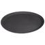 IHW Tray Fiber Non-Slip Black 16 Inch Oval image