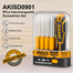 INGCO AKISD0901 Interchangeable Screwdriver Set 9 Pcs image