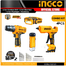 INGCO COSLI22121 Cordless 4 Pcs Combo Kit image