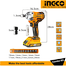 INGCO COSLI23011 Cordless 2 Pcs Combo Kit image