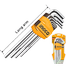 INGCO HHK11091 Log Arm Hex Key Set 9 Pcs image