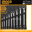 INGCO HKSPA3142 Offset ring Spanner Set 12Pcs image