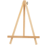 Iconic 12 Inch Mini Wood Display Easel, Natural Wood Display Stand image