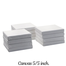 Iconic Premium White Square Canvas 5/5 inch 12pc Pack image