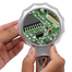 Handheld Magnifier Bright 6 LED Illuminated Lighted Magnifying Glass 4X 75mm Loupe image