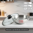 Induction 3 Layer Wok With Glass Lid SS Handle 24cm image