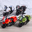Inertia Motorcycle Toy Vehicle Anti-Fall and Durable Realistic Model Yellow Blue and Red image