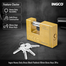 Ingco Heavy Duty Brass Block Padlock 90mm Brass Keys 3Pcs image
