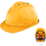 Ingco Safety Helmet With Chin Strap Yellow image