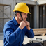 Ingco Safety Helmet With Chin Strap Yellow image