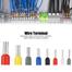 Insulated Cord Pin End Terminal,Copper Crimp Connectors, Wire Connector (4 Size and Multicolor, Pack of 100) image