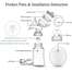 Intelligent Electric RH228 Automatic Breast Pump 1 Machine 1 Bottle image
