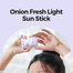 Isntree Onion Fresh Light Sun Stick 22 gm image
