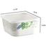 Italiano Square Container 5 Inches - Snowdrop image