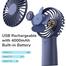 JISULIFE F2B Handheld Portable 4000mAh Rechargeable Fan - Blue image