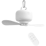 JISULIFE FA16 Portable 8000mAh USB Rechargeable Remote Control Ceiling Fan - White image