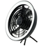 JISULIFE FA17 Outdoor LED Ceiling Fan with mini Tripod Stand - Black image