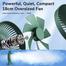 JISULIFE FA19 USB Portable Rechargeable Fan 4000mAH Battery with Type C Charging Port - Green image
