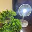 JOYKALY YG-733 AC/DC Rechargeable 2400mAh Lithium Battery Strong Wind Foldable Desk Fan With Lamp image