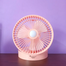 JOYKALY YG-737 Rechargeable 2400mAh Lithium Battery Strong Wind Low Noise Foldabl Table Fan With Light image