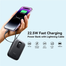 JOYROOM JR-PBF18 Power Bank 10000mAh 22.5W Fast Charging Battery Pack with iP Cable - Black image