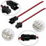 JST Connector 2 Pin Kit JST Male Female Lock Type Plug Connector 2.54mm Pitch With 100mm Cable For LED Strip 1S Battery 5Pair Black image