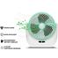 JY Super lithium rechargeable mini table fan with LED light image